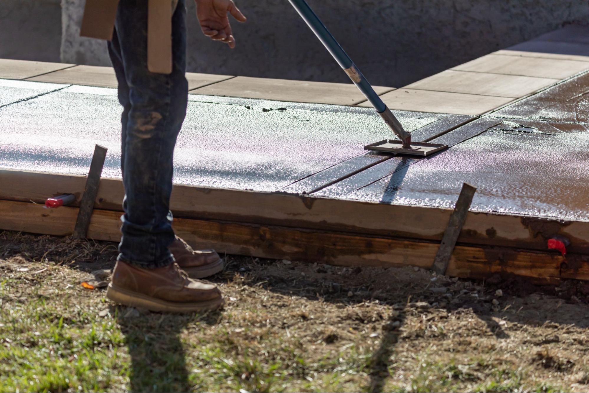 What is the Timeline for an Outdoor Concrete Stain?